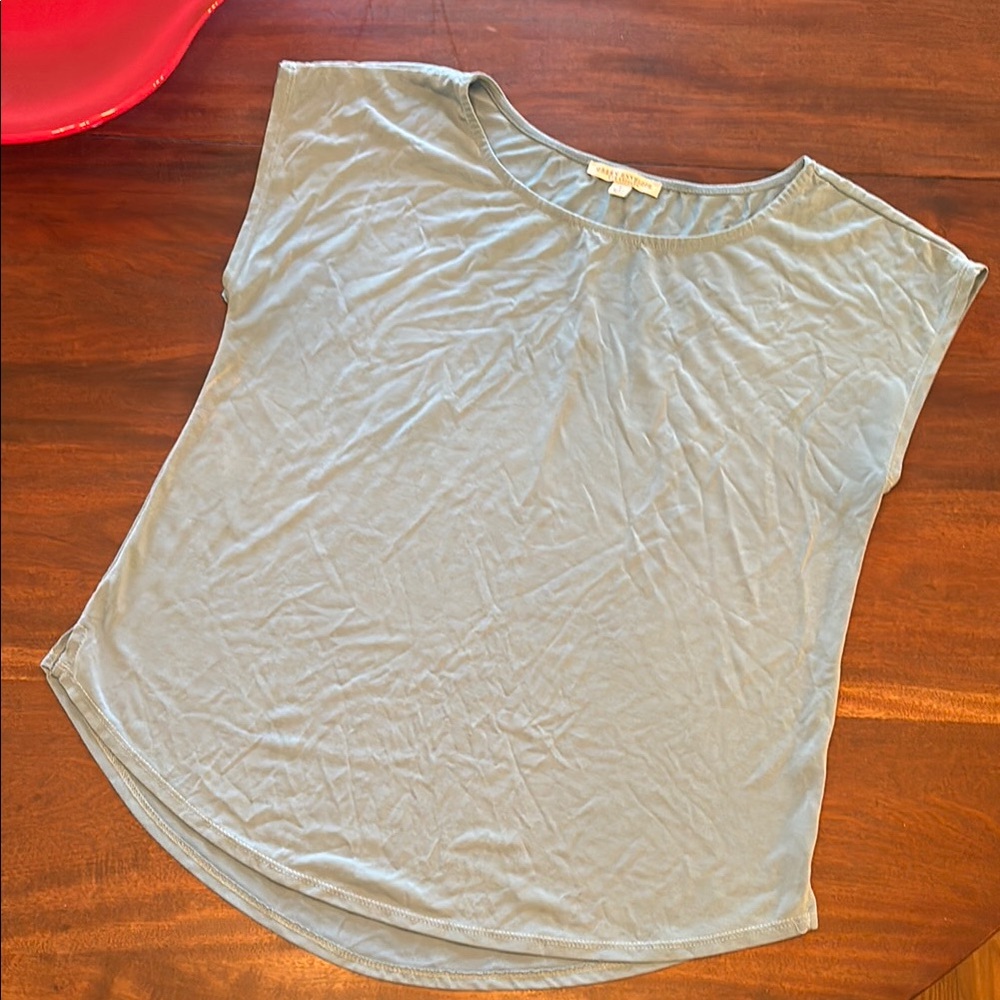 Green Envelope Women's Light Blue Top